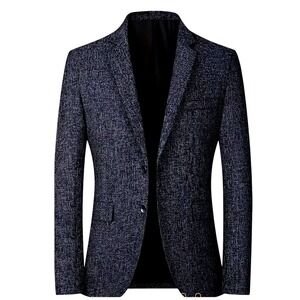 NWT Proper Pair Men's Navy Textured Blazer Sport Coat Jacket Size Medium Party